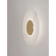 Aplica de perete NovaLuce MARZIO metal, imitatie alabastru, alb, auriu, LED, 8W, 3000K, 514Lm - 9019748
