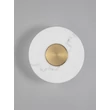 Aplica de perete NovaLuce MARZIO metal, imitatie alabastru, alb, auriu, LED, 8W, 3000K, 514Lm - 9019748