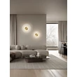 Aplica de perete NovaLuce MARZIO metal, imitatie alabastru, alb, auriu, LED, 8W, 3000K, 514Lm - 9019748