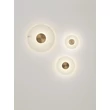 Aplica de perete NovaLuce MARZIO metal, imitatie alabastru, alb, auriu, LED, 8W, 3000K, 514Lm - 9019748