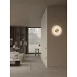 Aplica de perete NovaLuce MARZIO metal, imitatie alabastru, alb, auriu, LED, 10W, 3000K, 718Lm - 9019749