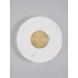 Aplica de perete NovaLuce MARZIO metal, imitatie alabastru, alb, auriu, LED, 10W, 3000K, 718Lm - 9019749