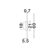 Aplica de perete NovaLuce MARZIO metal, imitatie alabastru, alb, auriu, LED, 14W, 3000K, 1054Lm - 9019750