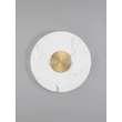 Aplica de perete NovaLuce MARZIO metal, imitatie alabastru, alb, auriu, LED, 14W, 3000K, 1054Lm - 9019750