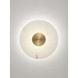 Aplica de perete NovaLuce MARZIO metal, imitatie alabastru, alb, auriu, LED, 14W, 3000K, 1054Lm - 9019750