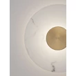 Aplica de perete NovaLuce MARZIO metal, imitatie alabastru, alb, auriu, LED, 14W, 3000K, 1054Lm - 9019750