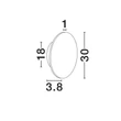 Aplica de perete NovaLuce VIANO piatra, bej, LED, 14W, 3000K, 869Lm - 9019752
