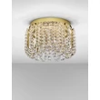 Plafoniera NovaLuce CELYSIA metal, cristal, auriu, LED, 34W, 3500K, 2358 Lm - NL-9019764