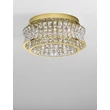 Plafoniera NovaLuce CELYSIA metal, cristal, auriu, LED, 46W, 3500K, 3465 Lm - NL-9019770