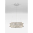 Pendul NovaLuce CELYSIA metal, cristal, crom, transparent, LED, 56W, 3500K, 4592 Lm - NL-9019773