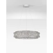 Pendul NovaLuce CELYSIA metal, cristal, crom, transparent, LED, 74W, 3500K, 5920 Lm - NL-9019775