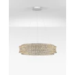 Pendul NovaLuce CELYSIA metal, cristal, crom, transparent, LED, 74W, 3500K, 5920 Lm - NL-9019775