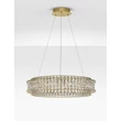Pendul NovaLuce CELYSIA metal, cristal, auriu, transparent, LED, 74W, 3500K, 5920 Lm - NL-9019776