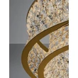 Pendul NovaLuce CELYSIA metal, cristal, auriu, transparent, LED, 74W, 3500K, 5920 Lm - NL-9019776