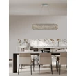 Pendul NovaLuce CELYSIA metal, cristal, crom, transparent, LED, 74W, 3500K, 5714 Lm - NL-9019777