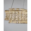 Pendul NovaLuce CELYSIA metal, cristal, crom, transparent, LED, 74W, 3500K, 5714 Lm - NL-9019777
