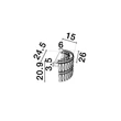 Aplica de perete NovaLuce NUVIA metal, cristal, crom, transparent, LED, 12W, 3500K, 840 Lm - NL-9019779