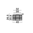 Plafoniera NovaLuce NUVIA metal, cristal, crom, LED, 28W, 3500K, 1680 Lm - NL-9019780