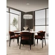 Pendul NovaLuce NUVIA metal, cristal, crom, transparent, LED, 34W, 3500K, 2040 Lm - NL-9019781