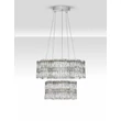 Pendul NovaLuce NUVIA metal, cristal, crom, transparent, LED, 56W, 3500K, 4119 Lm - NL-9019782