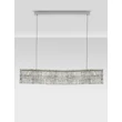Pendul NovaLuce NUVIA metal, cristal, crom, transparent, LED, 34W, 3500K, 2619 Lm - NL-9019783