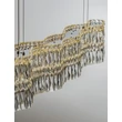 Pendul NovaLuce NUVIA metal, cristal, crom, transparent, LED, 34W, 3500K, 2619 Lm - NL-9019783
