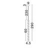 Pendul NovaLuce HULO metal, piatra, negru, bej, LED, 3W, 3000K, 233Lm - 9019801