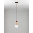 Pendul NovaLuce MARIS metal, piatra, lemn, sticla,  bej, maro, opal, G9 - 9019802
