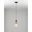Pendul NovaLuce MARIS metal, piatra, lemn, sticla,  bej, maro, opal, G9 - 9019802