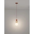 Pendul NovaLuce MARIS metal, piatra, lemn, sticla,  bej, maro, opal, G9 - 9019802