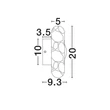Aplica de perete NovaLuce TAVO lemn, piatra, maro, bej, LED, 4W, 3000K, 40Lm - 9019803