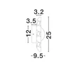 Aplica de perete NovaLuce TAVO lemn, piatra, maro, bej, LED, 4W, 3000K, 79Lm - 9019804