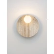 Aplica de perete NovaLuce OVEE piatra, sticla, bej, opal, G9 - 9019805