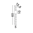 Aplica de perete NovaLuce OVEE piatra, sticla, bej, opal, G9 - 9019806
