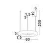 Pendul NovaLuce VASTER metal, imitatie alabastru, auriu, LED, 36W, 3000K, 2149Lm - 9019811