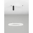 Pendul NovaLuce VASTER metal, imitatie alabastru, negru, alb, LED, 36W, 3000K, 2149Lm - 9019812