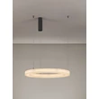 Pendul NovaLuce VASTER metal, imitatie alabastru, negru, alb, LED, 36W, 3000K, 2149Lm - 9019812