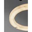 Pendul NovaLuce VASTER metal, imitatie alabastru, negru, alb, LED, 36W, 3000K, 2149Lm - 9019812