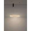 Pendul NovaLuce VASTER metal, imitatie alabastru, negru, alb, LED, 36W, 3000K, 2149Lm - 9019812