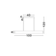 Pendul NovaLuce NOLIA  metal, imitatie alabastru, auriu, LED, 35W, 3000K, 2374Lm - 9019815