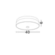 Plafoniera NovaLuce SERITA metal, imitatie alabastru, auriu, LED, 28W, 3000K, 1952Lm - 9019816