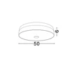 Plafoniera NovaLuce SERITA metal, imitatie alabastru, auriu, LED, 36W, 3000K, 2381Lm - 9019817