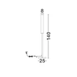 Lampadar NovaLuce NOLIA  metal, imitatie alabastru, marmura, negru, auriu, LED, 20W, 3000K, 1336Lm - 9019818