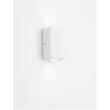 Aplica de perete exterioara NovaLuce Dewei metal, plastic, alb, LED, 3000K, 2x2W, 400lm, IP54 - NL-9026118