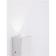 Aplica de perete exterioara NovaLuce Dewei metal, plastic, alb, LED, 3000K, 2x2W, 400lm, IP54 - NL-9026118