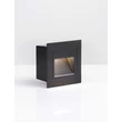 Lampa incastrata exterior NovaLuce MONO metal, negru, LED, 3W, 70lm, 3000K, IP65 - NL-9026145