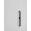 Pendul NovaLuce GUSTAVE metal, sticla, negru, fumuriu, G9 - NL-9028851