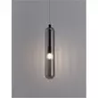 Pendul NovaLuce GUSTAVE metal, sticla, negru, fumuriu, G9 - NL-9028851