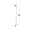 Aplica de perete exterioara NovaLuce ISOS metal, alb, LED, 6W, 517lm, 3000K, IP65 - NL-9030101
