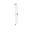 Aplica de perete exterioara NovaLuce DOUL metal, negru, LED, 20W, 1200lm, 3000K, IP65 - NL-9030103